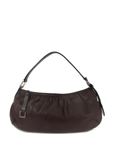 Pre-owned Loewe 2003 Leather Shoulder Bag In Brown