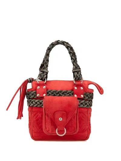 Pre-owned Loewe 2005 Mini Anagram Suede Handbag