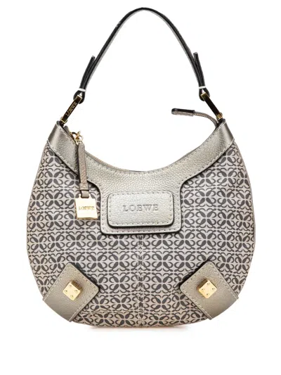 Pre-owned Loewe 2007 Anagram Canvas New Road Hobo Bag