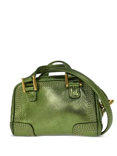 Pre-owned Loewe 2007 Metallic Nano Tote Bag In Green