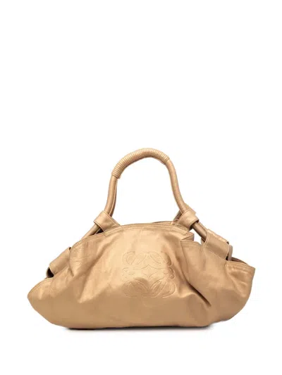 Pre-owned Loewe 2007 Metallic Nappa Aire Hobo Bag In Gold