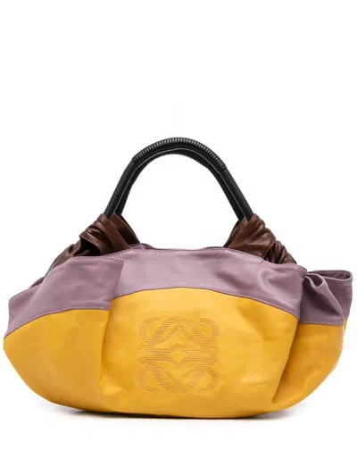 Pre-owned Loewe 2007 Multicolor Nappa Aire Hobo Bag In Yellow