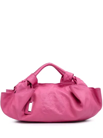 Pre-owned Loewe 2007 Nappa Aire Hobo Bag In Pink