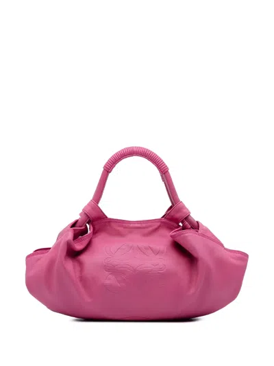 Pre-owned Loewe 2007 Nappa Aire Hobo Bag In Pink