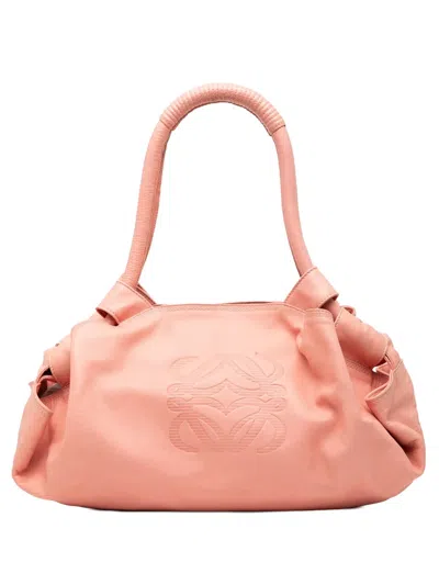 Pre-owned Loewe 2007 Nappa Aire Hobo Bag In Pink