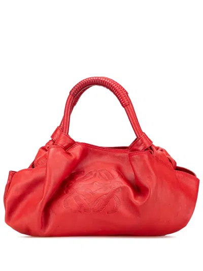 Pre-owned Loewe 2007 Nappa Aire Hobo Bag In Red