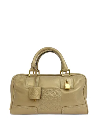 Pre-owned Loewe 2008 28 Amazona Tote Bag In Gold