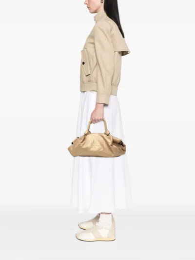 Pre-owned Loewe 2008 Metallic Nappa Aire Hobo Bag In Gold