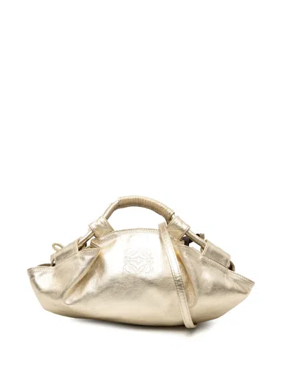 Pre-owned Loewe 2008 Metallic Nappa Aire Satchel In Gold
