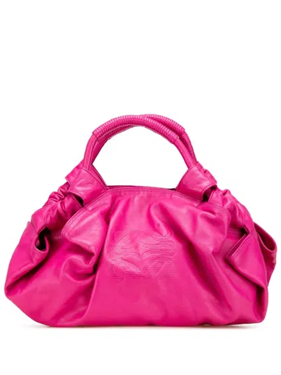 Pre-owned Loewe 2008 Nappa Aire Hobo Bag In Pink