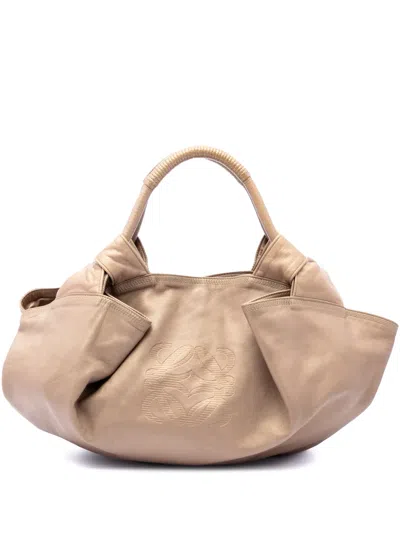 Pre-owned Loewe 2008 Nappa Aire Hobo Bag In Gold