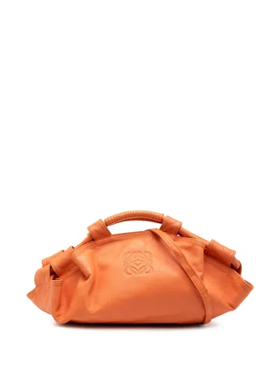 Pre-owned Loewe 2008 Nappa Aire Hobo Bag In Orange
