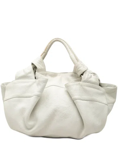 Pre-owned Loewe 2008 Nappa Aire Hobo Bag In White
