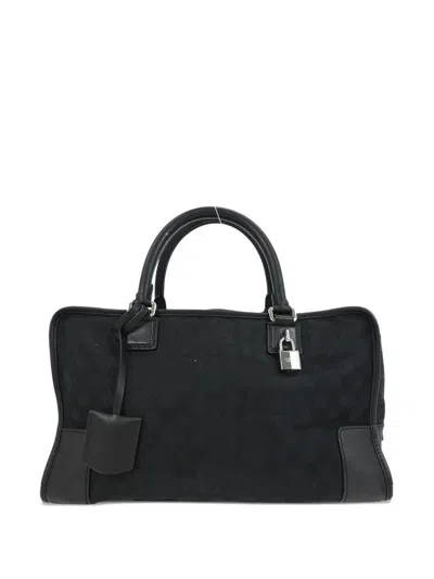 Pre-owned Loewe 2009 Amazona 36 Tote Bag In Black