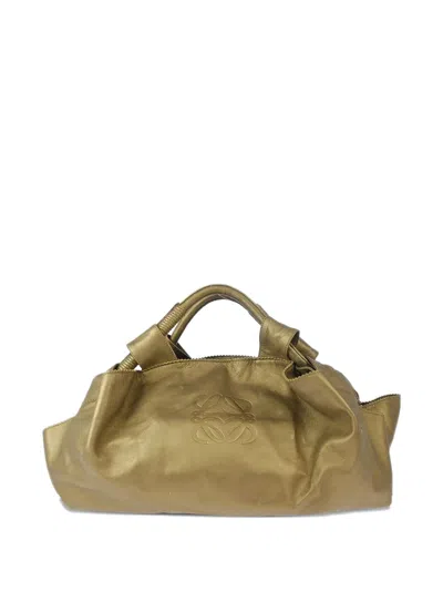 Pre-owned Loewe 2009 Nappa Aire Tote Bag In Gold