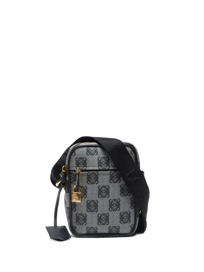 Pre-owned Loewe 2010-2023 Mini Anagram-canvas Cross Body Bag In 黑色