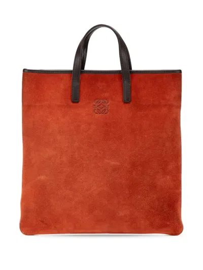 Pre-owned Loewe 2010-2024 Anagram Suede Tote Bag