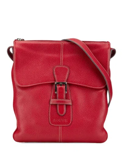 Pre-owned Loewe 2010-2024 Leather Crossbody Bag In Red