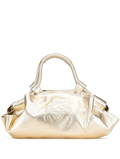 Pre-owned Loewe 2010-2024 Nappa Aire Handbag In Gold