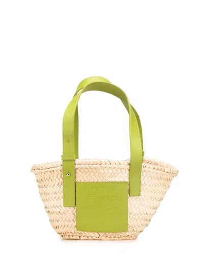 Pre-owned Loewe 2010-2024 Small Raffia Basket Tote Bag
