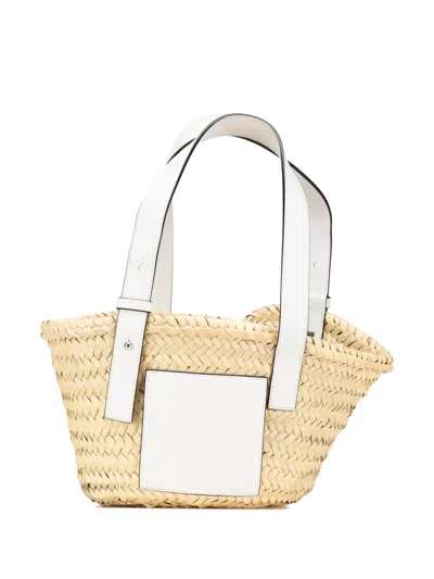 Pre-owned Loewe 2010-2024 Small Raffia Basket Tote Bag In Brown