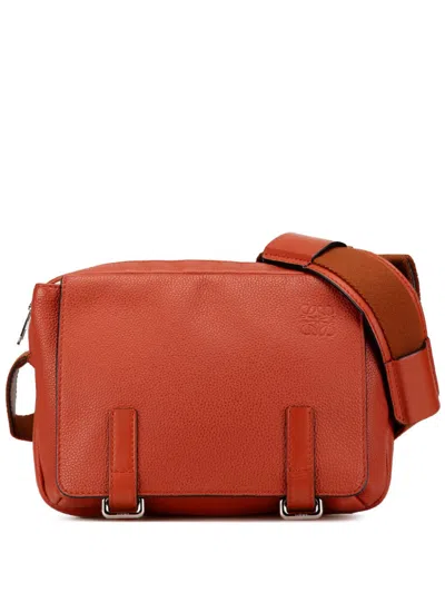 Pre-owned Loewe 2010-2024 Xs Military Messenger Crossbody Bag In Orange