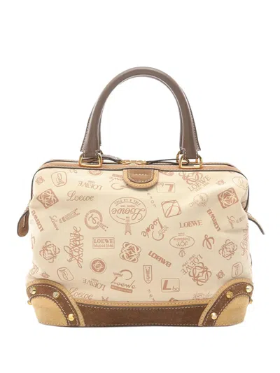 Pre-owned Loewe 2010-2025 160th Anniversary Handbag In Brown