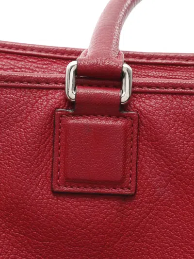Pre-owned Loewe 2010-2025 Leather Amazona 36 Handbag In Red