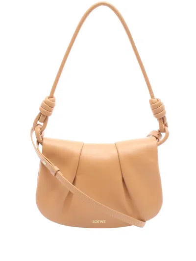 Pre-owned Loewe 2010-2025 Leather Paseo Satchel In Brown