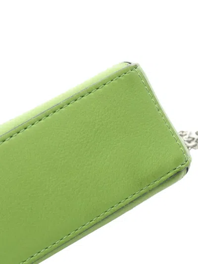 Pre-owned Loewe 2010-2025 Nano Calfskin Puzzle Satchel Handbag In Green