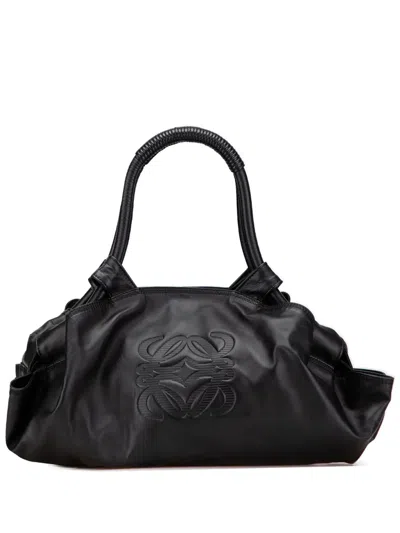 Pre-owned Loewe 2010-2025 Nappa Aire Hobo Bag In Black