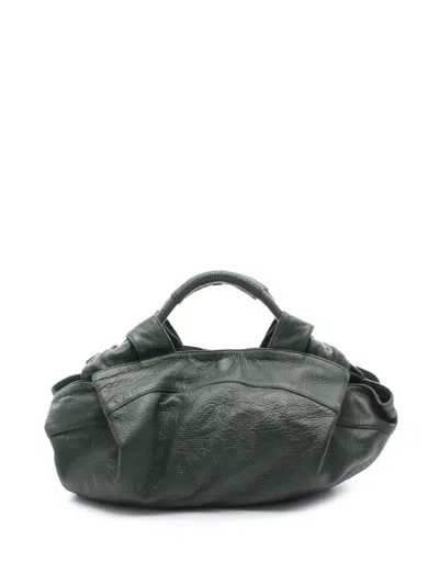 Pre-owned Loewe 2010-2025 Nappa Aire Hobo Bag In Green