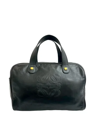 Pre-owned Loewe 2010-2026 Leather Amazona 28 Handbag In Black