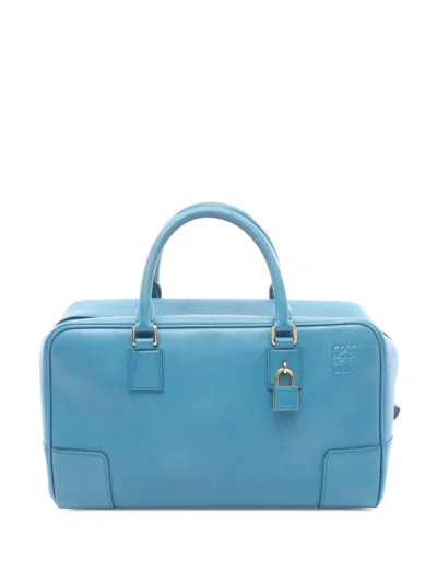 Pre-owned Loewe 2010-2026 Leather Amazona 28 Handbag In Green