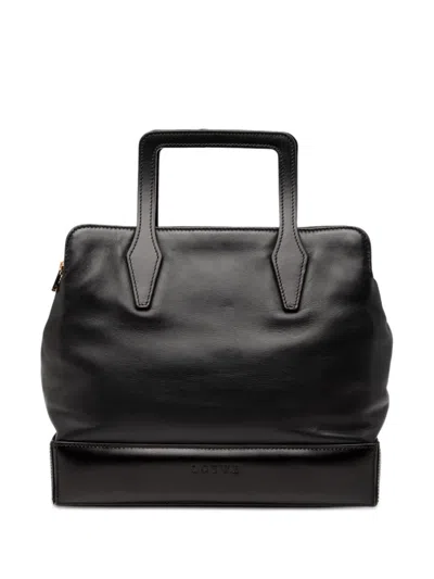 Pre-owned Loewe 2010-2026 Nappa Handbag In Black