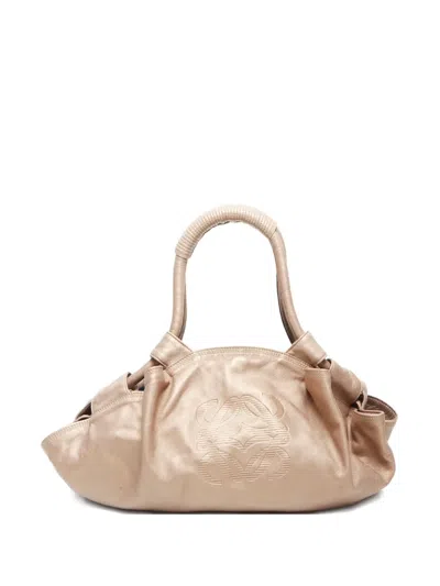 Pre-owned Loewe 2010 Aire Handbag In Gold