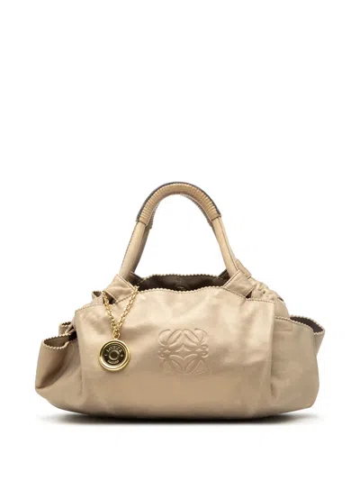 Pre-owned Loewe 2010 Metallic Nappa Aire Hobo Bag In Gold