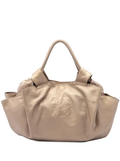 Pre-owned Loewe 2010 Metallic Nappa Aire Hobo Bag In Gold