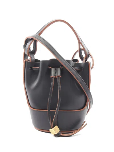 Pre-owned Loewe 2010 Mini Balloon Bucket Bag In Black