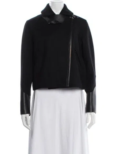 Pre-owned Loewe 2010's Virgin Wool Jacket In Black