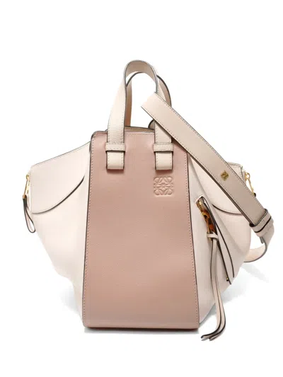 Pre-owned Loewe 2010-2020s Hammock Leather Handbag In Neutral