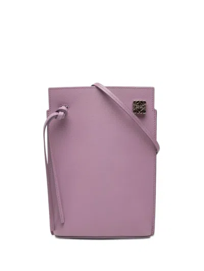 Pre-owned Loewe 2010-2026 Calfskin Dice Pocket Crossbody Bag In Purple