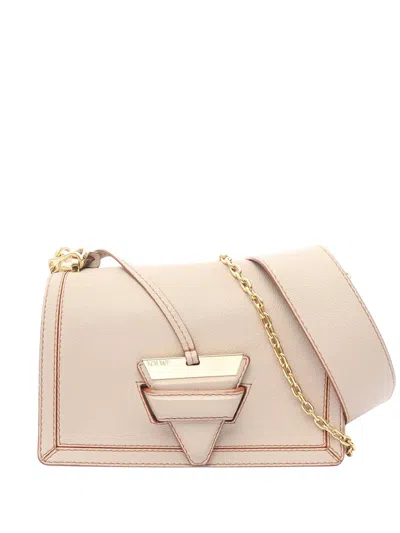 Pre-owned Loewe 2010-2026 Grained Calfskin Barcelona Soft Satchel In Neutral