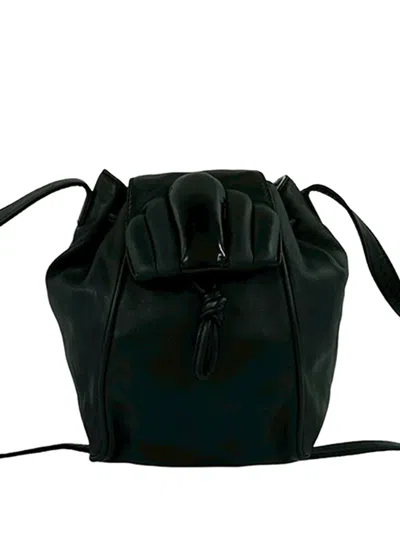 Pre-owned Loewe 2010-2026 Leather Bucket Bag In Black