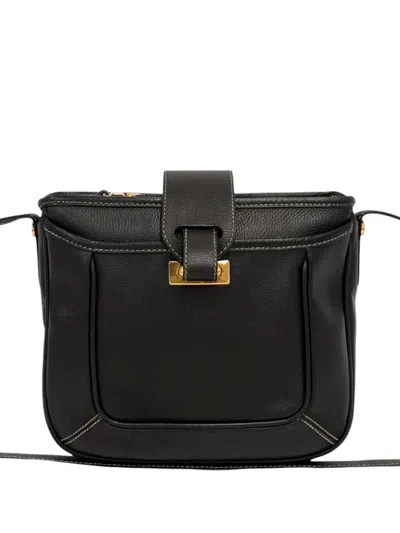 Pre-owned Loewe 2010-2026 Leather Crossbody Bag In Black