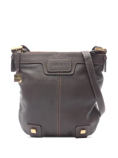 Pre-owned Loewe 2010-2026 Leather Crossbody Bag In Brown