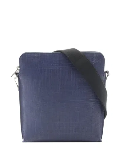 Pre-owned Loewe 2010-2026 Leather Goya Crossbody Bag In Blue