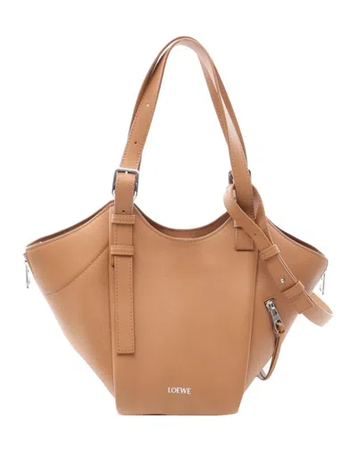 Pre-owned Loewe 2010-2026 Leather Hammock Flip Bag Satchel In Brown