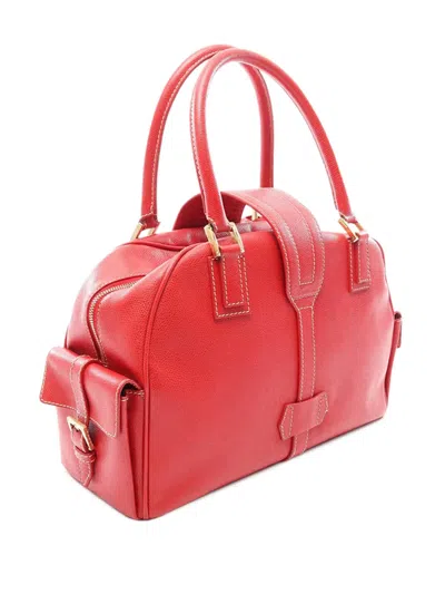 Pre-owned Loewe 2010-2026 Leather Handbag In Red