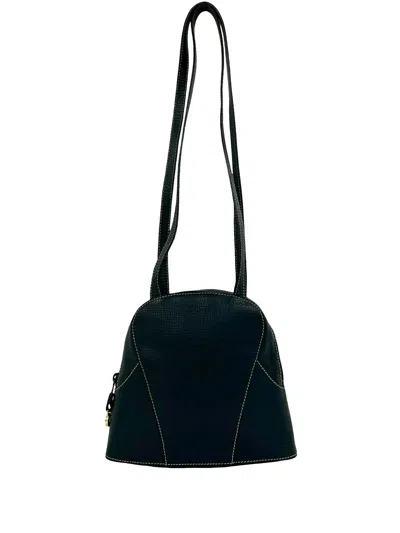 Pre-owned Loewe 2010-2026 Leather Shoulder Bag In Blue